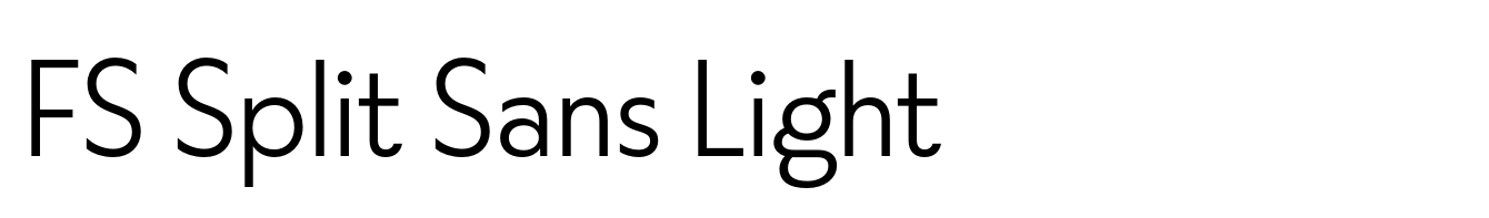 FS Split Sans Light